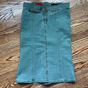 AG Midi Denim Mermaid Skirt